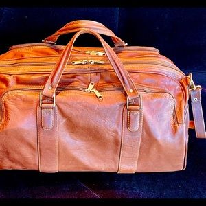 David Letterman’s “Late Night” Leather Duffel Bag